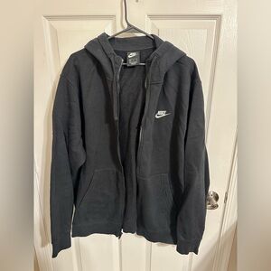 Nike Men's Black Zip-Up Sweater